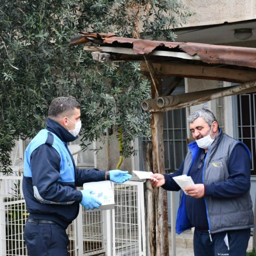 İZNİK  BELEDİYESİNDEN HALKA ÜCRETSİZ MASKE DESTEĞİ