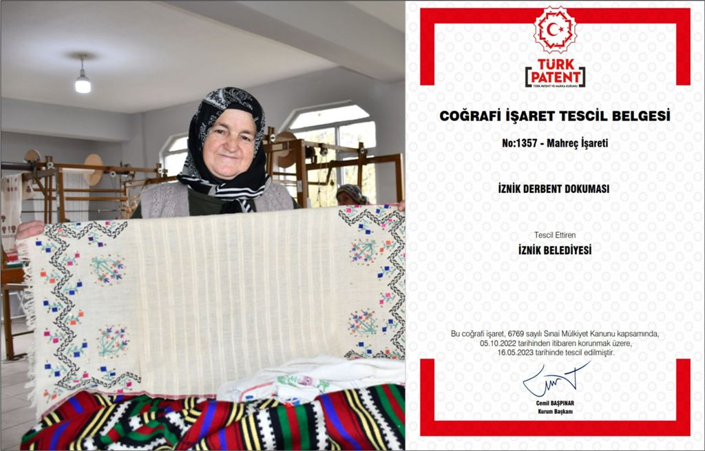 DERBENT DOKUMALARI İZNİK BELEDİYESİ ADINA TESCİLLENDİ