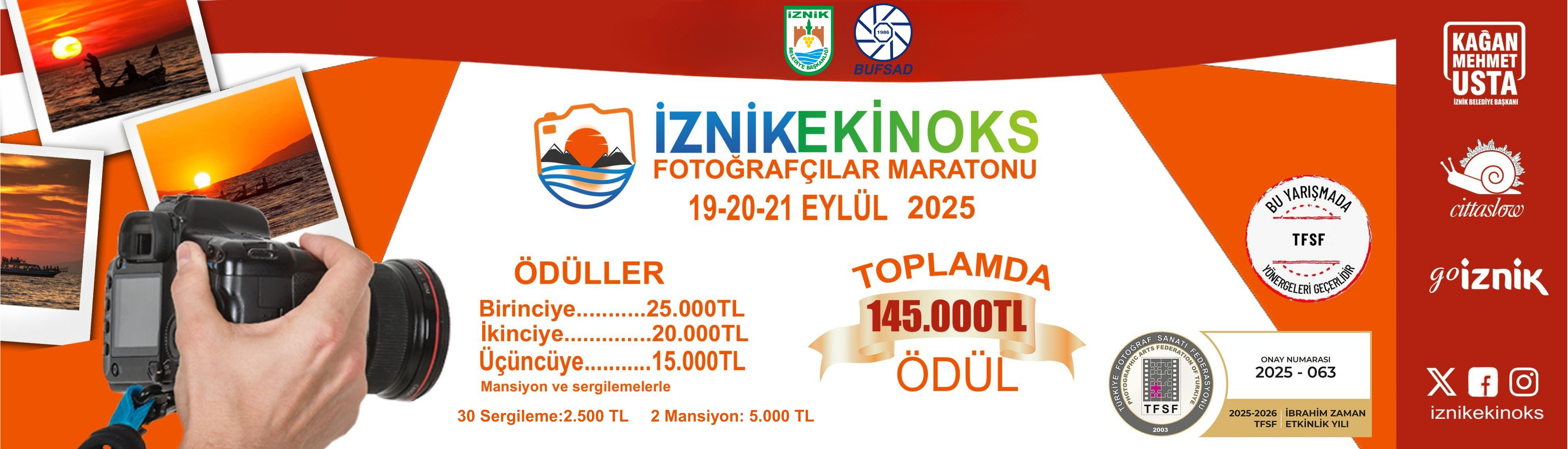 İznik Belediyesi Ekinoks 2025 Fotoğrafçılar Maratonu