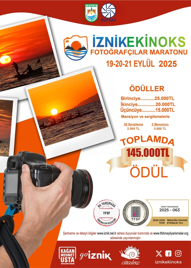 İznik Belediyesi Ekinoks 2025 Fotoğrafçılar Maratonu