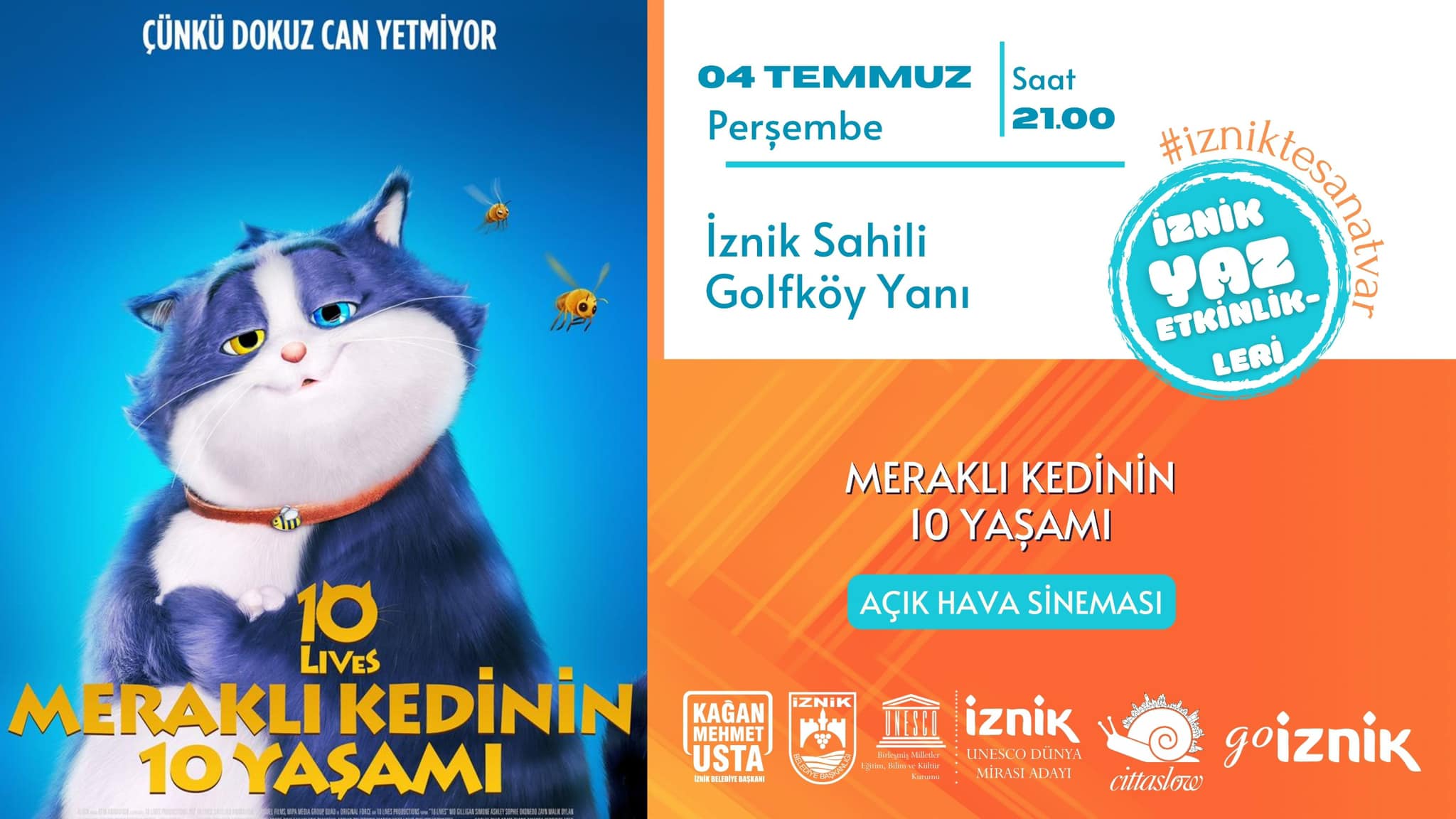 MERAKLI KEDİNİN 10 YAŞAMI ANİMASYON FİLM GÖSTERİMİ